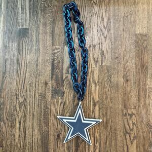 Dallas Cowboys Star Pendant Plastic Game Day Necklace with Chunky Chain [COPY]